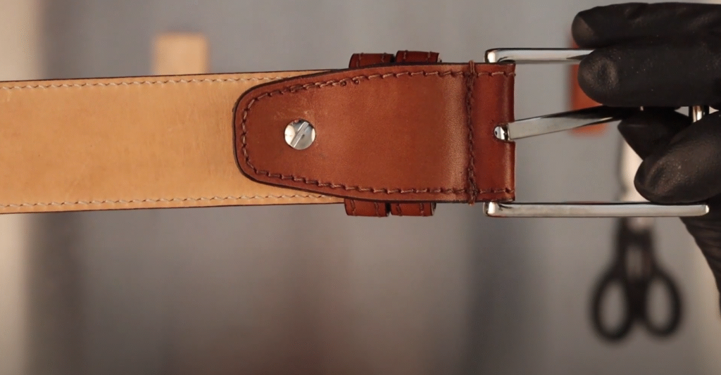 Cutting Leather Belt Using Strap Cutter